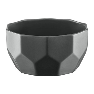 Miska porcelanowa 400ml Diamond ciemny szara