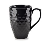 Kubek porcelanowy 280ml DIAMENT czarny