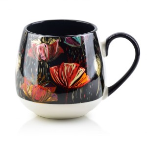 Kubek beczułka porcelanowy Jerana 400ml black