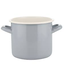 Garnek Emaliowany Gładki 14cm 1,65L