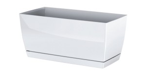 Prosperplast Plastikowa skrzynka Coubi Case z podstawką biały