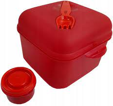 Pojemnik lunchbox z pojemnikiem na sos i widelcem FIT&FRESH