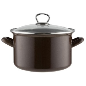 GARNEK EMALIOWANY PROSTY MARIGOLD BRĄZOWY Z/P 22CM 4,7L