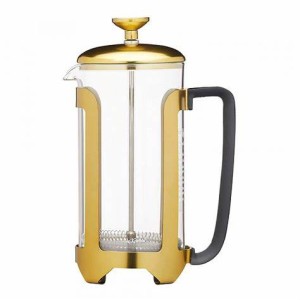 Dzbanek do kawy 1000 ml ze złotym wykończeniem