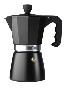 La Cafeterie Classic Kawiarka Aluminiowa 6/300 Ml Czarna -