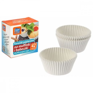 Papierowe foremki na muffinki 42szt. RAVI