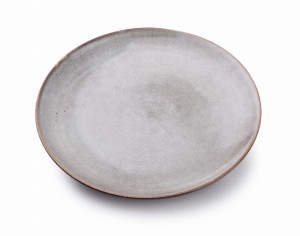 Talerz deserowy porcelanowy 20cm Eveline szary