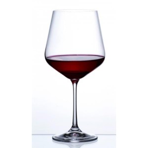 BOHEMIA SANDRA KIELISZEK 570ML BURGUNDE KPL 6SZT