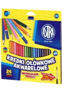 Astra Kredki ołówkowe akwarelowe 24 kolorów