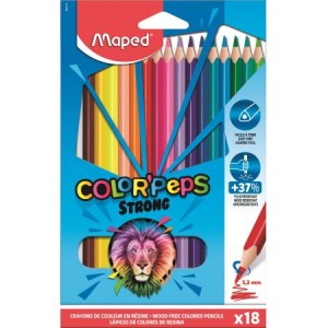 Maped Kredki Colorpeps Strong trójkątne 18 kolorów