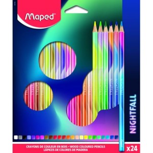 Kredki Nightfall 24 kolory MAPED