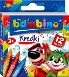 Kredki świecowe 12 kolorów moje Bambino