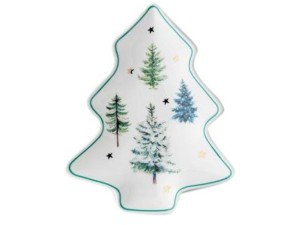 Talerz ozdobny Choinka Winterland Florina 21,5x17,5 cm