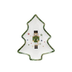 Talerz choinka xmas 21,5x17,5cm
