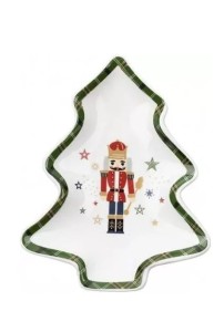 Talerz Choinka Xmas 14X11Cm 