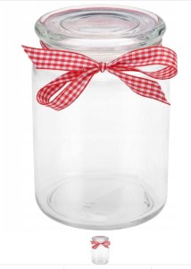 Pojemnik szklany ze wstążką 700 ml