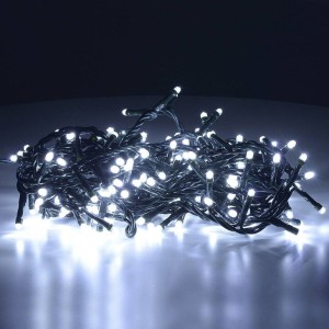 Lampki Choinkowe 300 Led Białe Zimne 24m