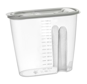 Pojemnik plastikowy na art.sypkie 1,5l MOLLY szary 