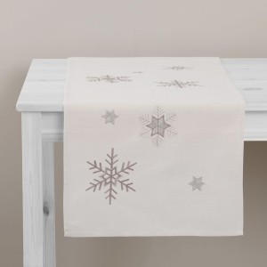 Bieżnik dekoracyjny Snowflakes 40 x 150 cm AMBITION