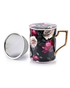 Kubek z zaparzaczem 400ml Pola Black