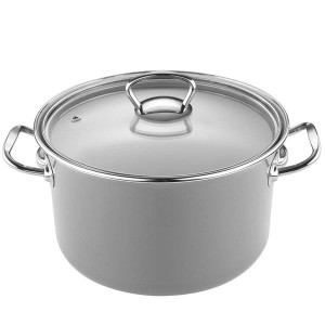 Garnek emaliowany Primario szary 16 cm 2,1l Emalia Polska Pleszew