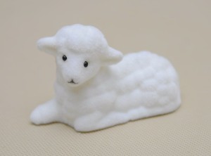 Baranek Flokowany 6x10 cm
