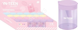 Temperówka podwójna z pojemnikiem pastel
