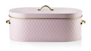 Chlebak metalowy różowy Retro Sandy Pink