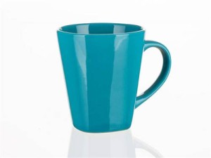 Kubek ceramiczny ASYMO 180 ml, turkusowy