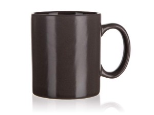 Kubek ceramiczny 350ml, Ciemny szaro-brązowy