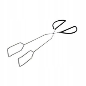 Szczypce do grilla chromowane BBQ 38 cm