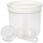 Pojemnik plastikowy na artykuły sypkie 1l z miarką