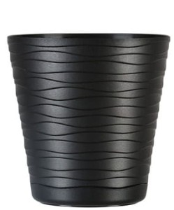 Doniczka Tedi Czarna 17 cm