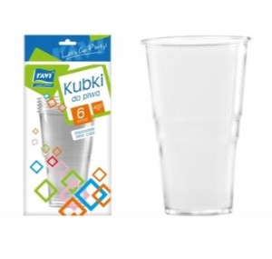 Kubki do piwa 400 ml 6szt.