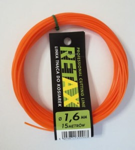 Żyłka do kosiarek 1,6 mm 15 m