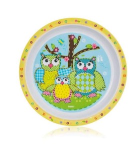 Talerz melaminowy płytki SOWY 21 cm