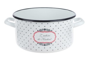Garnek Emaliowany biały 24 cm 5,7 l