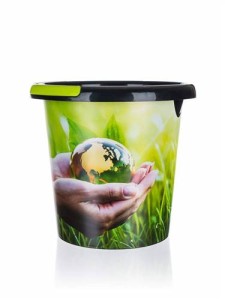 Wiaderko plastikowe ECO 5 l, mix dekorów