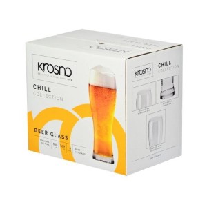 Kpl. 6 wysokich szklanek do piwa Chill 500ml KROSNO