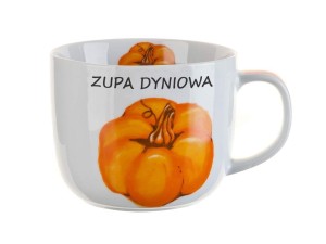 Kubek na zupę z przepisem - Zupa Dyniowa, 730ml 