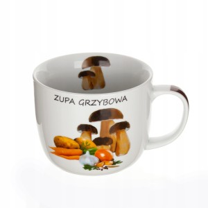 Kubek  Zupa grzybowa ceramika 730 ml