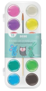 Farby akwarelowe Interdruk 12 szt.