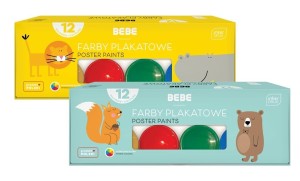 Farby plakatowe BB KIDS 12x20ml