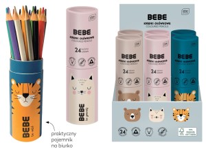 Kredki ołówkowe tuba BB FRI 24 kolorów