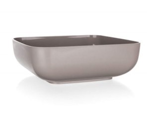 Kwadratowa miska plastikowa CULINARIA 1,8 l, karmel