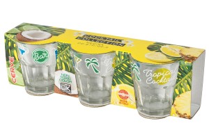 Szklanka niska TROPIC 296 ml 3 sztuki