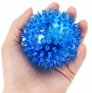 Piłeczka ze światłem i kolcami 6,5 cm