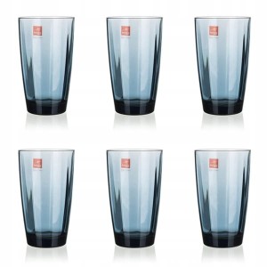 Zestaw 6ciu szklanek Pulsar 470 ml niebieska