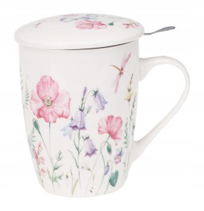 Kubek z zaparzaczem Blossom 350 ml z porcelany