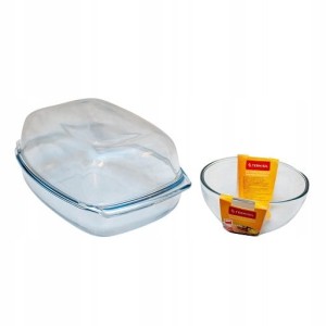 Naczynie żaroodporne 5,5l +salaterka 16cm